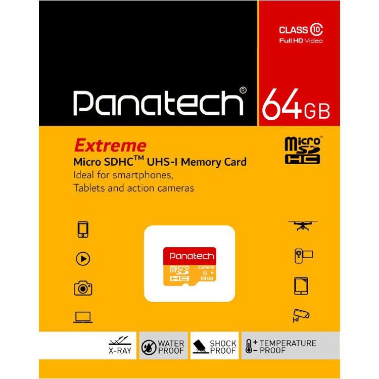 مموری پاناتک MicroSD U1 30MB s 64GB
