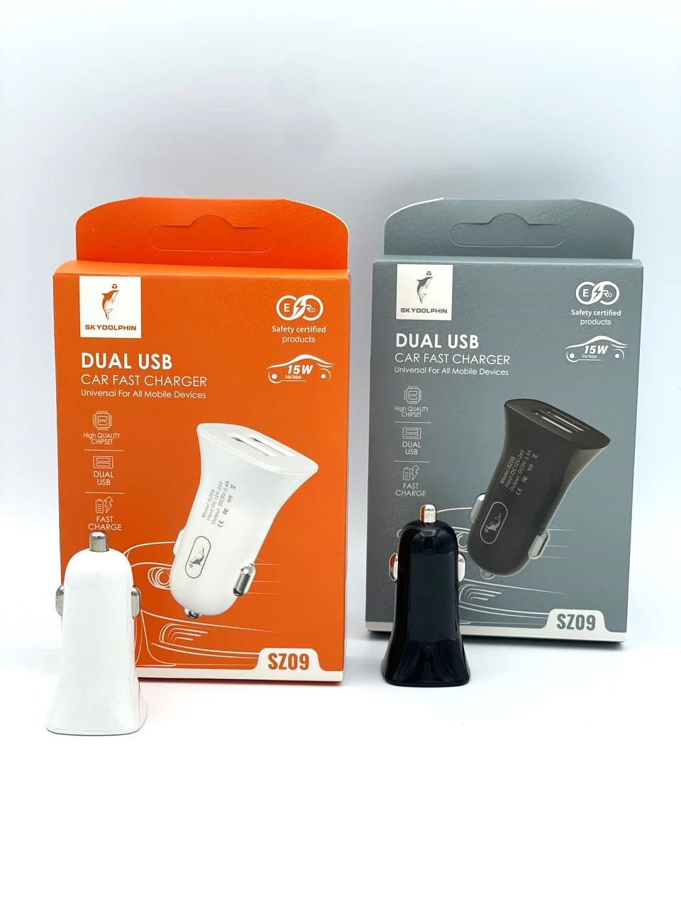 شارژر فندکی خودرو اسکای دلفین مدل SKYDOLPHIN SZ09 2.4A 15W