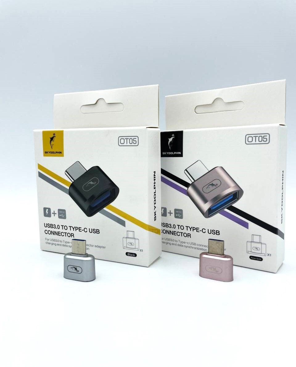 مبدل OTG اسکای دلفین USB به Type-C مدل SKYDOLPHIN OT05