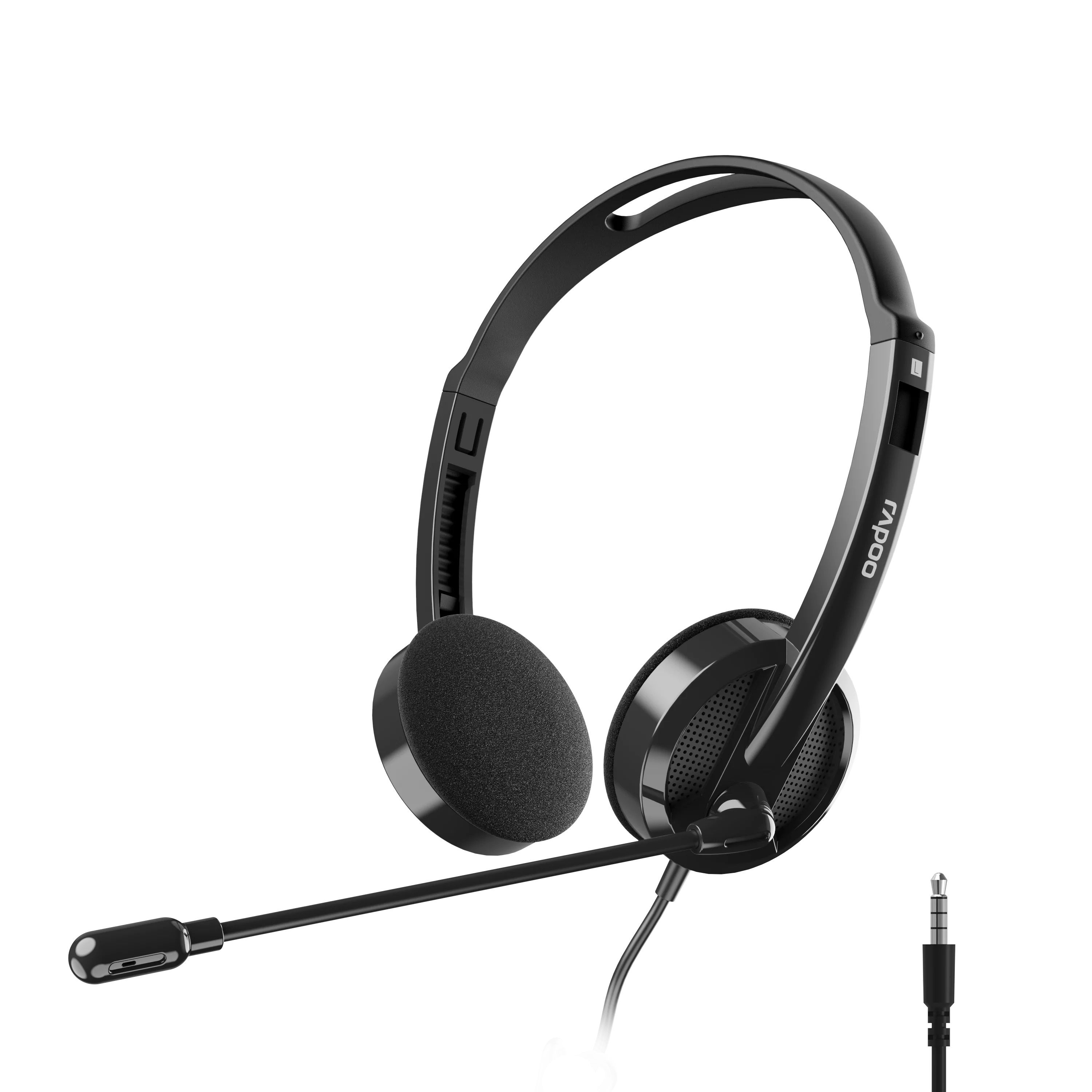 هدست سیمی رپو مدل RAPOO H101 (تک فیش)