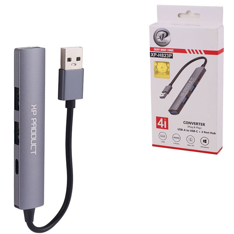 هاب 4 پورت USB2.0 ایکس پی مدل XP XP-823R