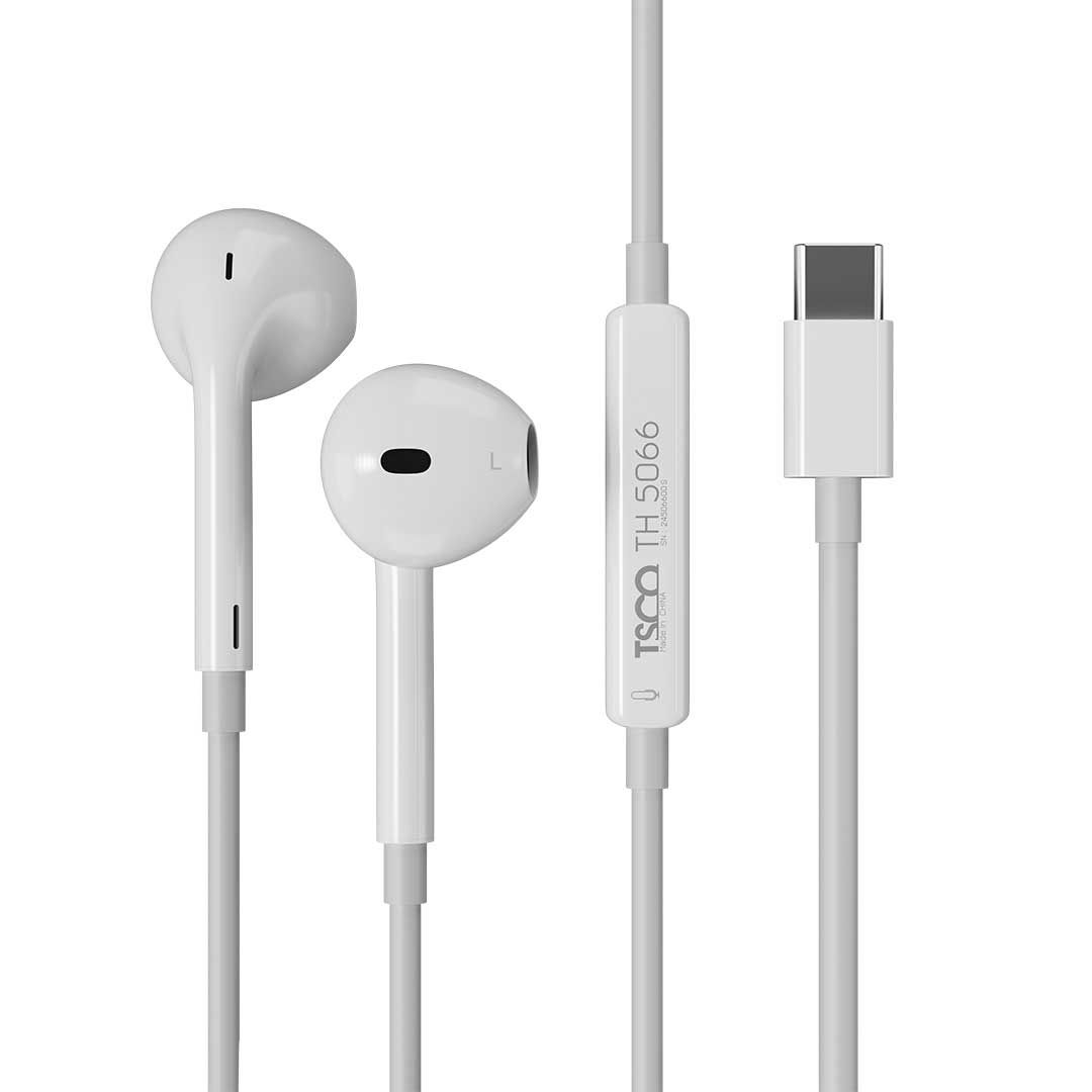 هندزفری سیمی تسکو مدل TSCO TH5066 پورت TYPE-C