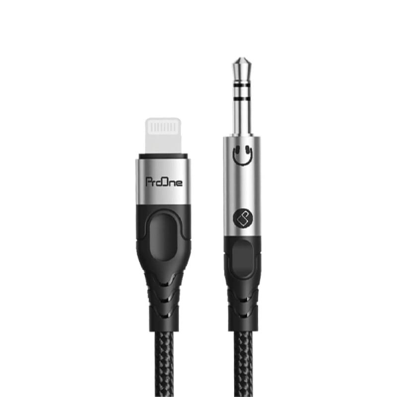 کابل تبدیل لایتنینگ به جک 3.5 aux audio پرووان مدل ProOne PCA50 طول 1 متر
