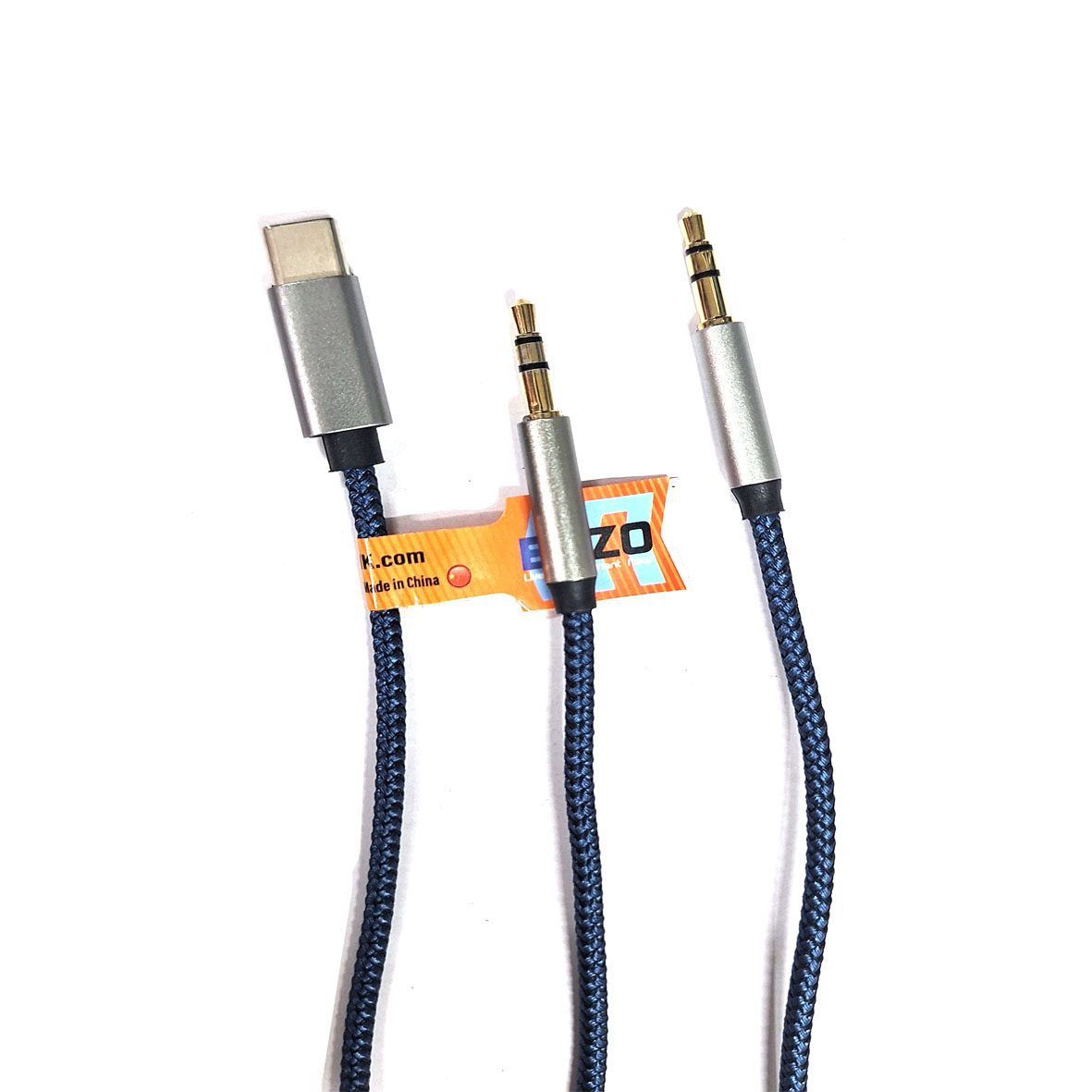 کابل شارژ جک 3.5 میلی متری به جک 3.5 میلی متری Type-C+AUX انزو مدل ENZO MH-264