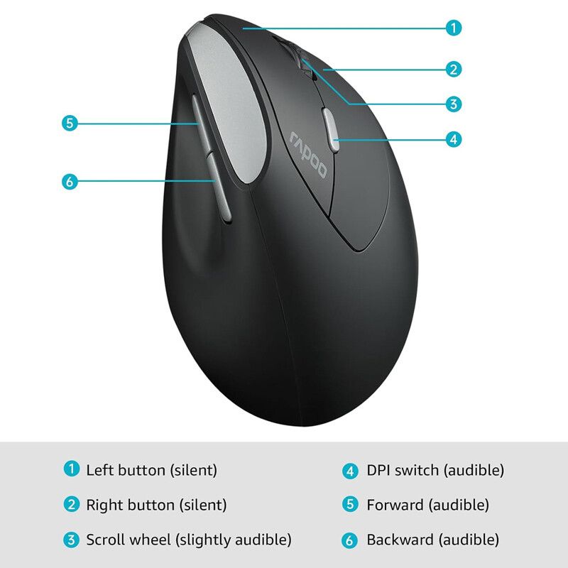 ماوس بی سیم رپو مدل Rapoo EV250 Silent
