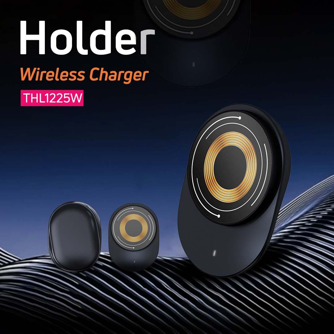 پایه نگهدارنده و شارژر بی سیم گوشی موبایل تسکو مدل TSCO THL1225W