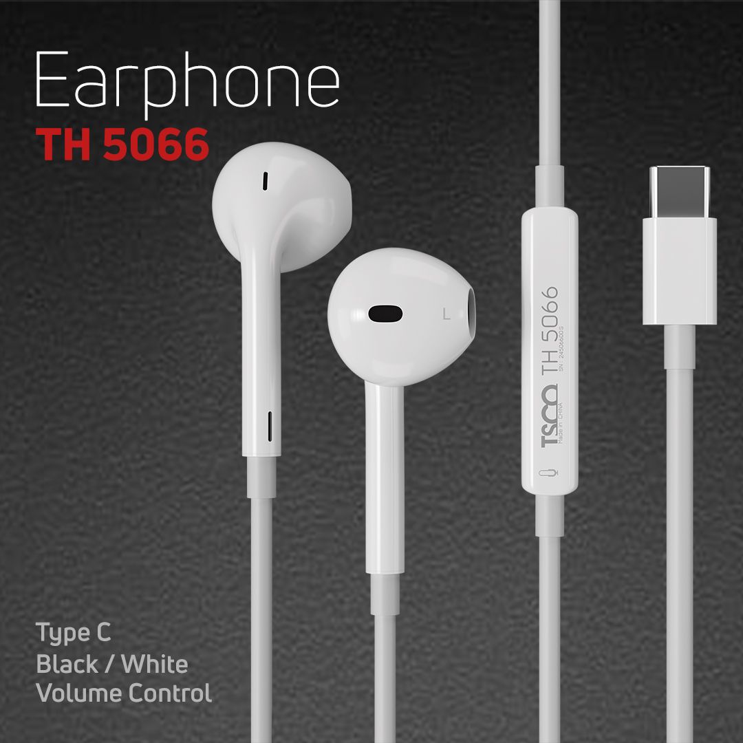 هندزفری سیمی تسکو مدل TSCO TH5066 پورت TYPE-C