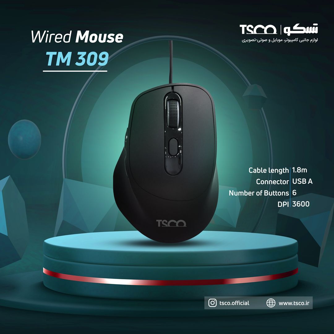 ماوس سیمی تسکو مدل TSCO TM309