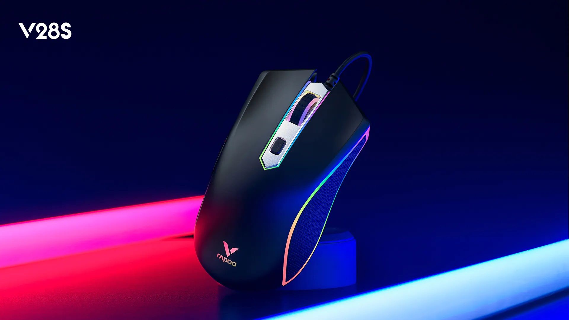 ماوس سیمی گیمینگ رپو مدل RAPOO V28S