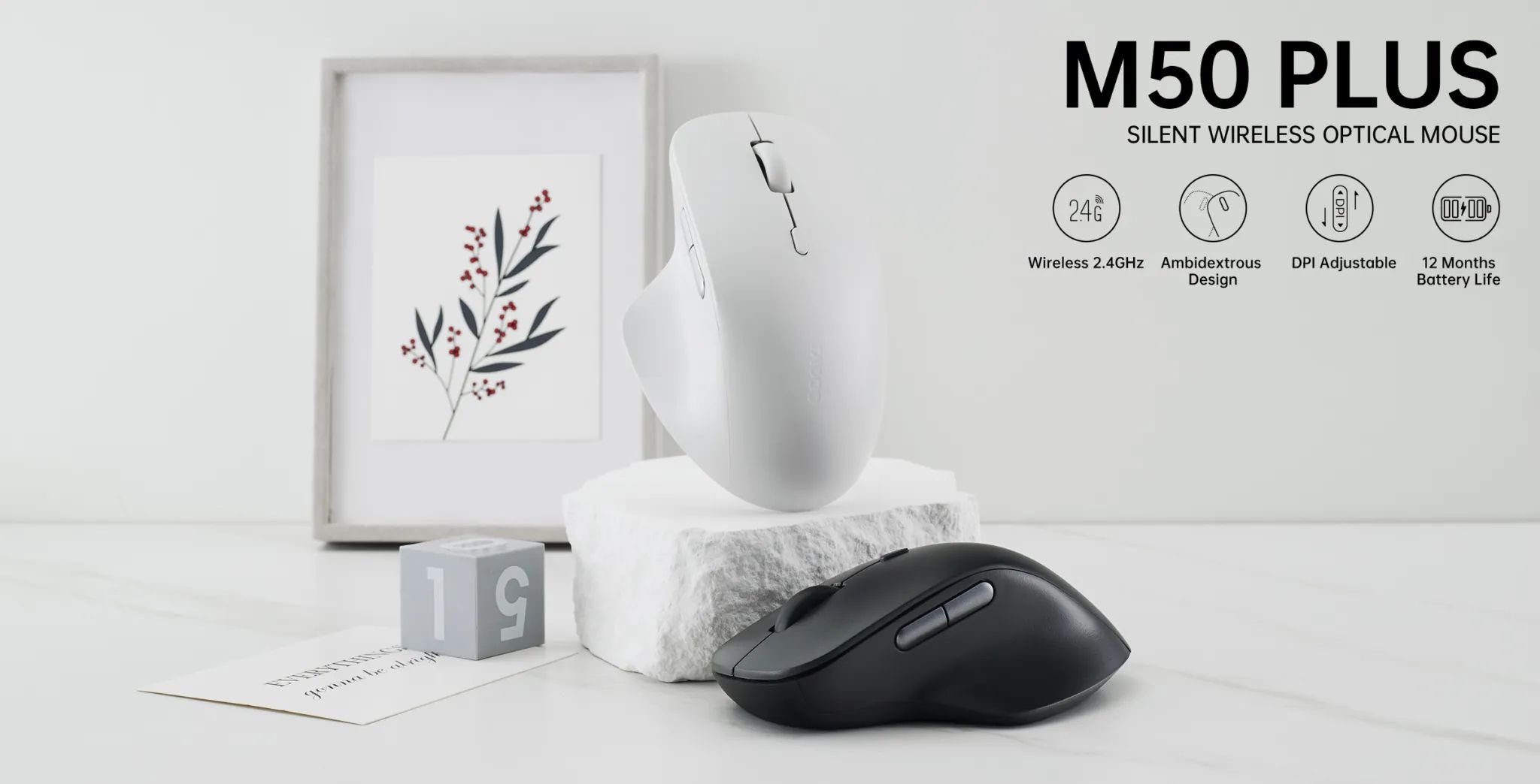 ماوس بی سیم رپو مدل RAPOO M50 Silent