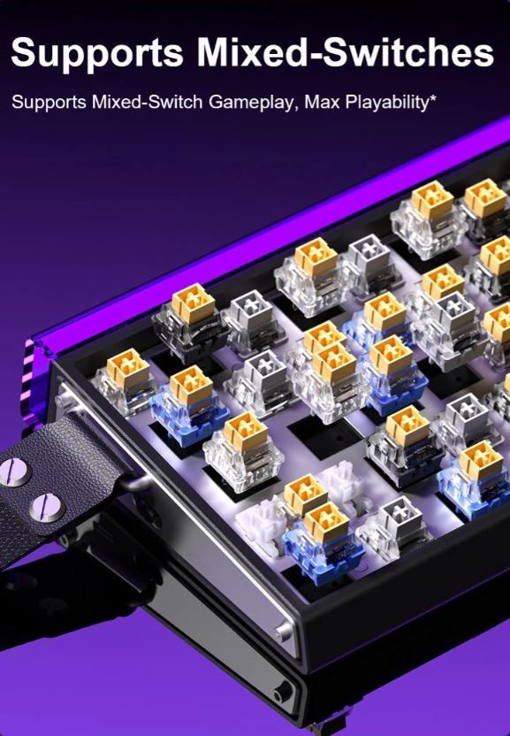 کیبورد گیمینگ سیمی مکانیکال آئولا مدل AULA HERO68HE JADE KING MAGNETIC SWITCH