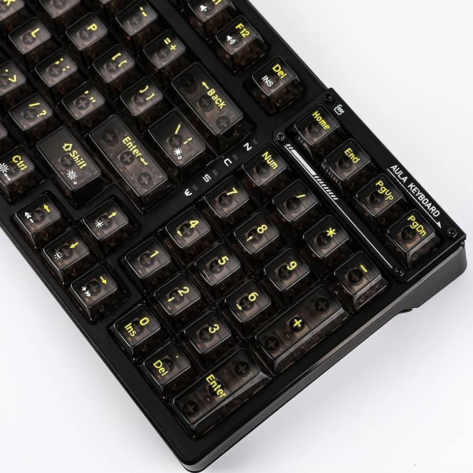 کیبورد گیمینگ بی سیم بلوتوثی مکانیکال آئولا مدل AULA F98PRO ICE CRYSTAL SWITCH با صفحه نمایش