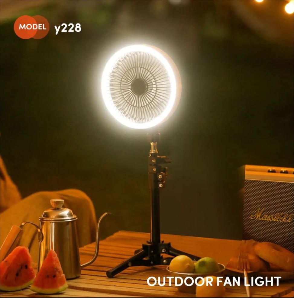 پنکه شارژی پایه دار سه کاره کربی مدل Crbe Y-228