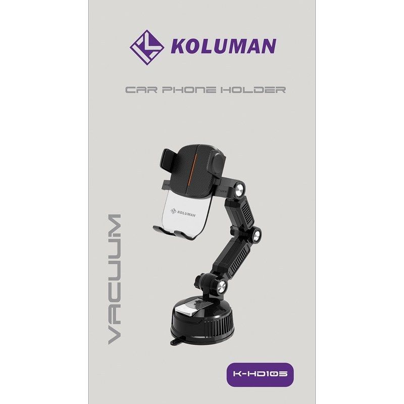 هولدر موبایل گیره ای مکشی کلومن مدل KOLUMAN K-HD105