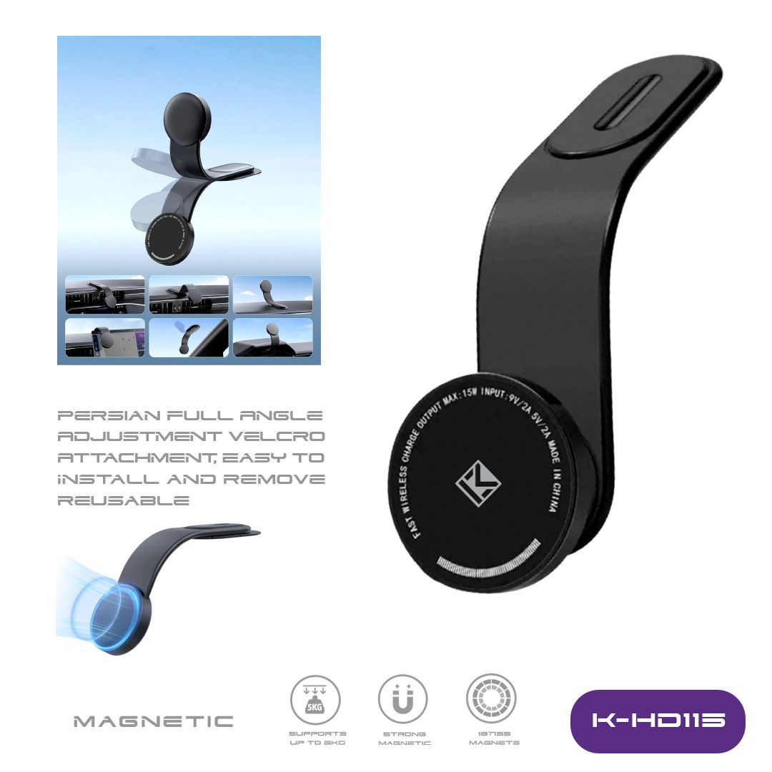 هولدر مگنتی شارژر وایرلسی کلومن مدل KOLUMAN K-HD115