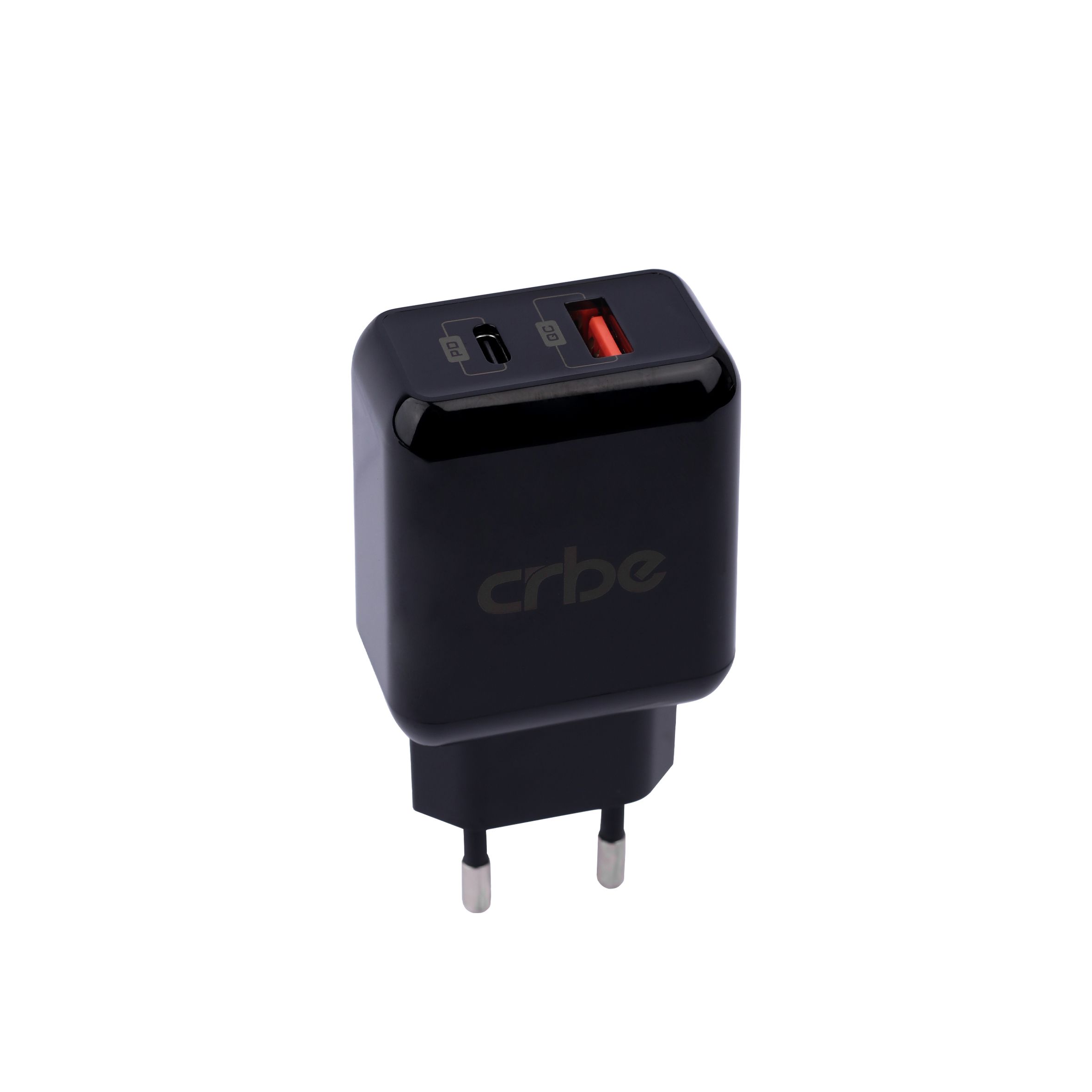 شارژر دیواری فست شارژ دو پورت 38 وات کربی مدل Crbe CR-R104