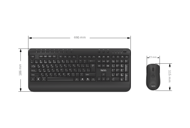 کیبورد و ماوس بی سیم تسکو مدل TSCO TKM7029W