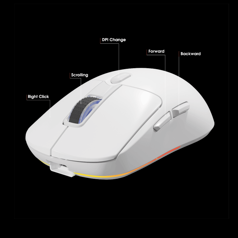 ماوس گیمینگ بی سیم بلوتوثی سه حالته تسکو مدل TSCO GM2033