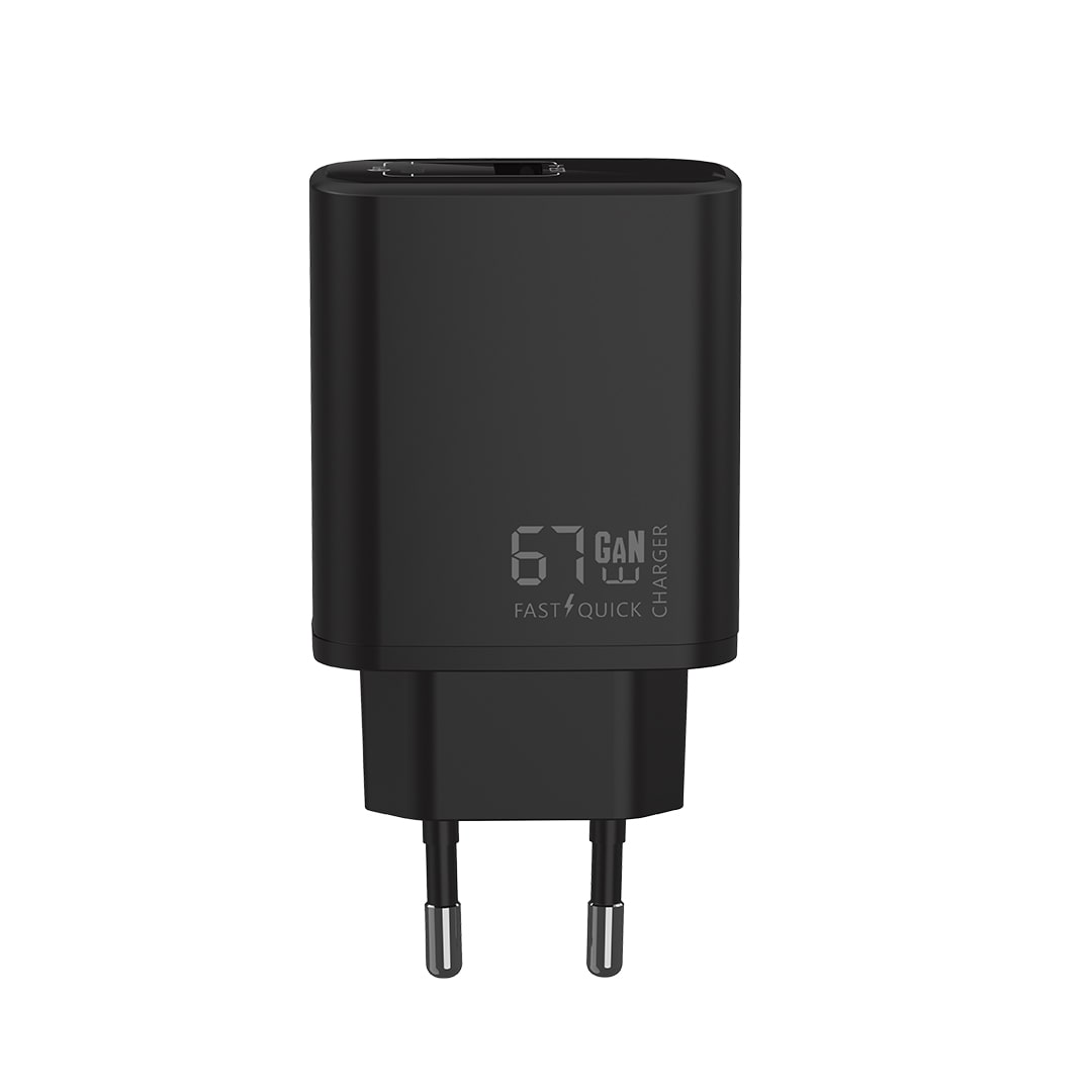 شارژر دیواری فست شارژ دو پورت تسکو مدل TSCO TTC114 67W به همراه کابل