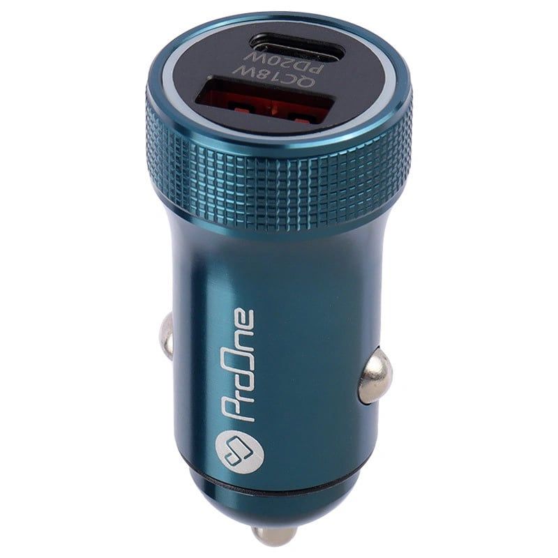 شارژر فندکی فست شارژ دو پورت خودرو پرووان مدل ProOne PCG25 38W