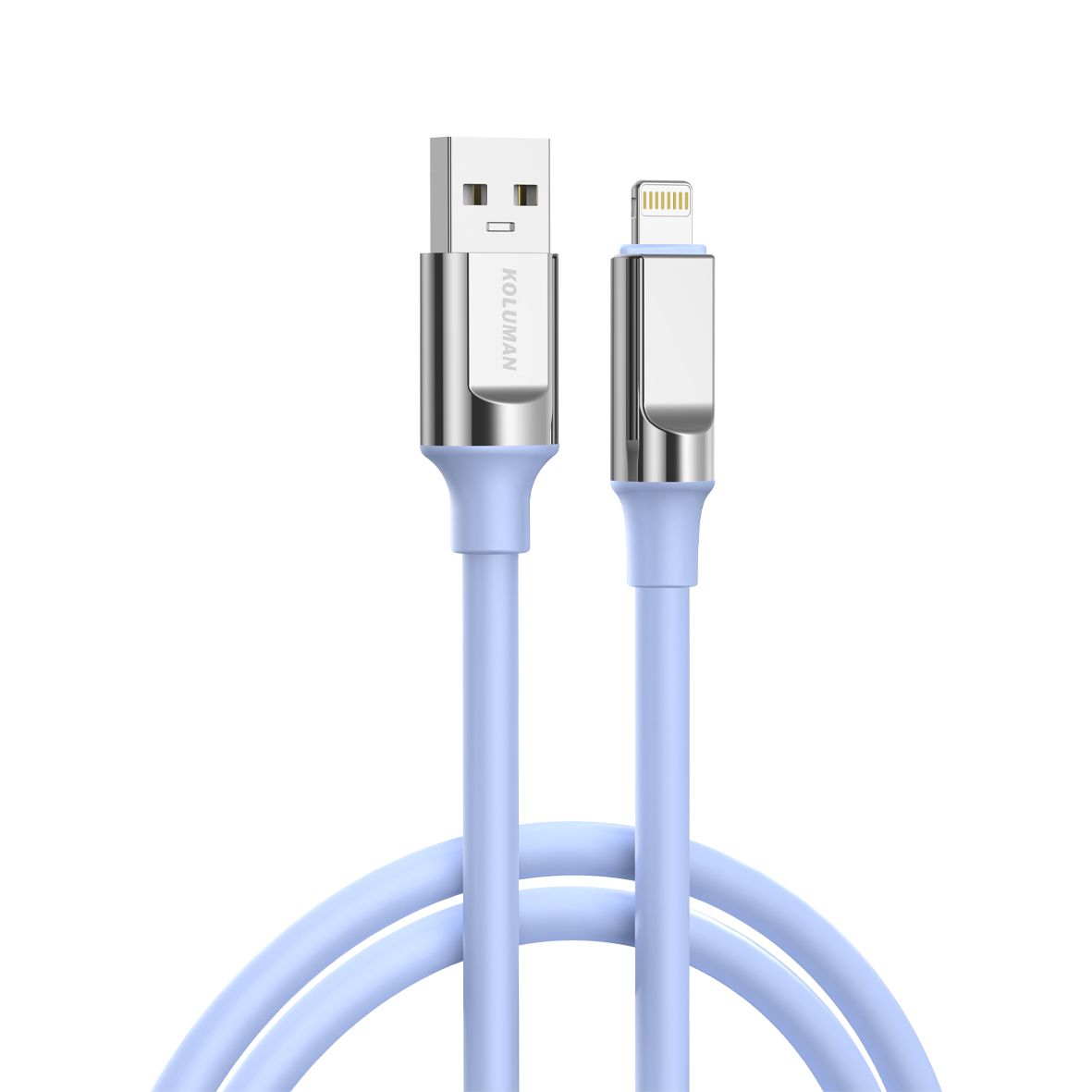 کابل فست شارژ و دیتا USB به لایتنینگ کلومن مدل KOLUMAN KD-80 PD 2.4A طول 1 متر
