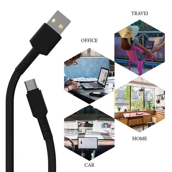کابل فست شارژ و دیتا USB به microUSB کلومن مدل KOLUMAN KD-30 پک 5 عددی