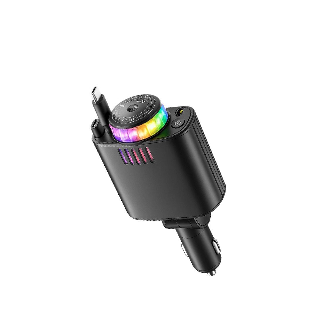 شارژر فندکی فست شارژ و خوشبوکننده خودرو کلومن مدل KOLUMAN K-C109 69W به همراه کابل