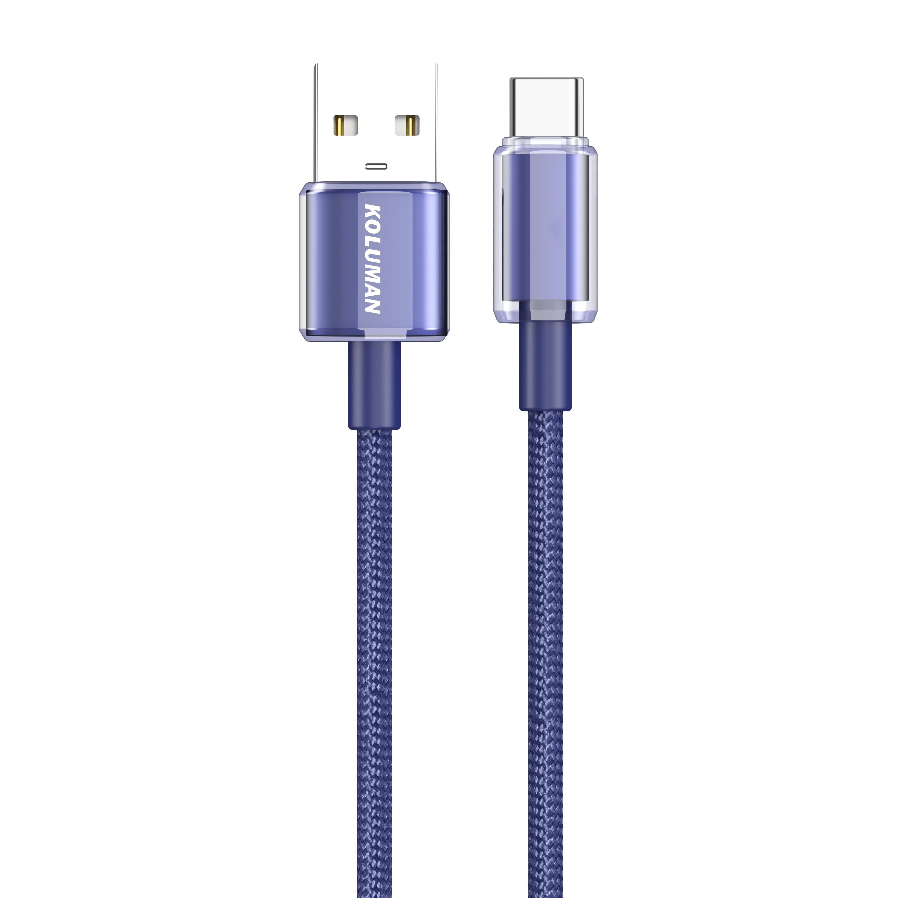 کابل فست شارژ و دیتا USB به Type-C کلومن مدل KOLUMAN KD-78 PD 2.4A طول 1 متر