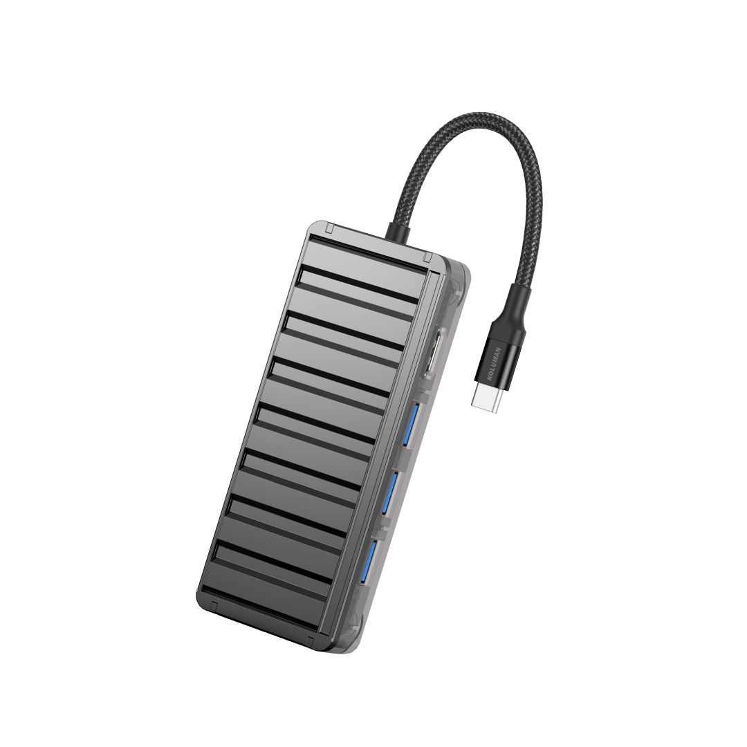 هاب و رم ریدر Type-C هفت پورت کلومن مدل KOLUMAN KH-U1 PD 100W