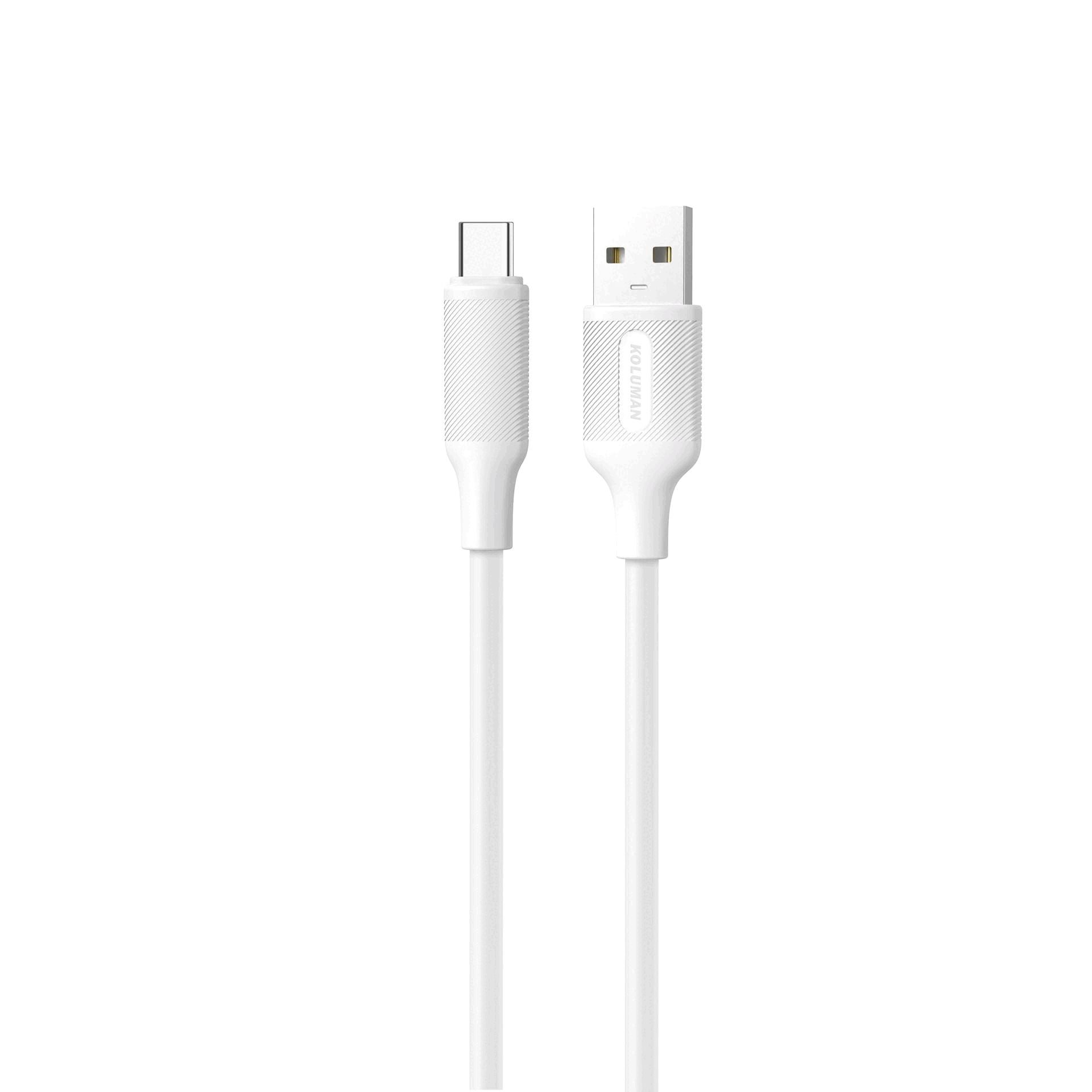 کابل فست شارژ و دیتا USB به Type-C کلومن مدل KOLUMAN KD-05 2.4A طول 1 متر