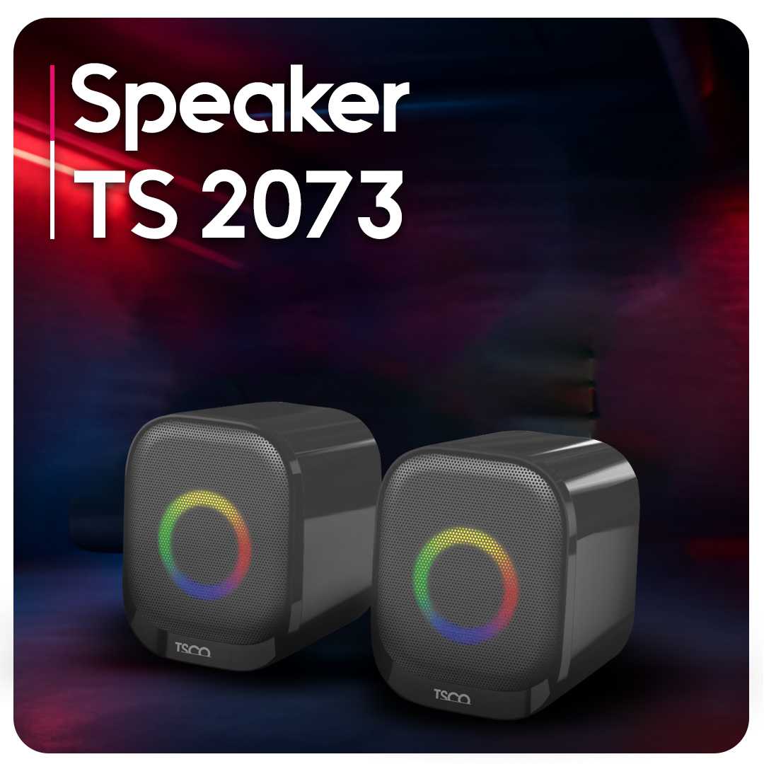 اسپیکر دو تکه سیمی رومیزی تسکو مدل TSCO TS2073