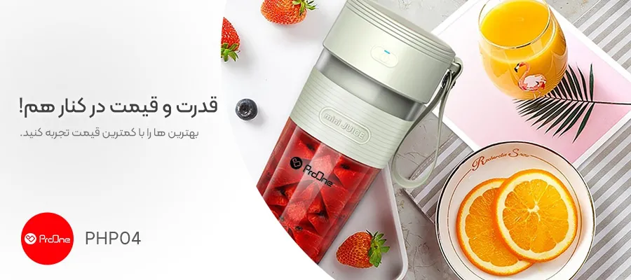 مخلوط کن شارژی قابل حمل پرووان مدل ProOne PHP04