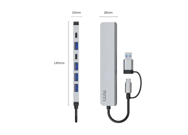 هاب 7 پورت USB-A و Type-C تسکو مدل TSCO THU1148