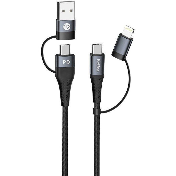 کابل فست شارژ و دیتا USB،Type-C به لایتنینگ، Type-C پرووان مدل ProOne PCC395PD طول 1 متر
