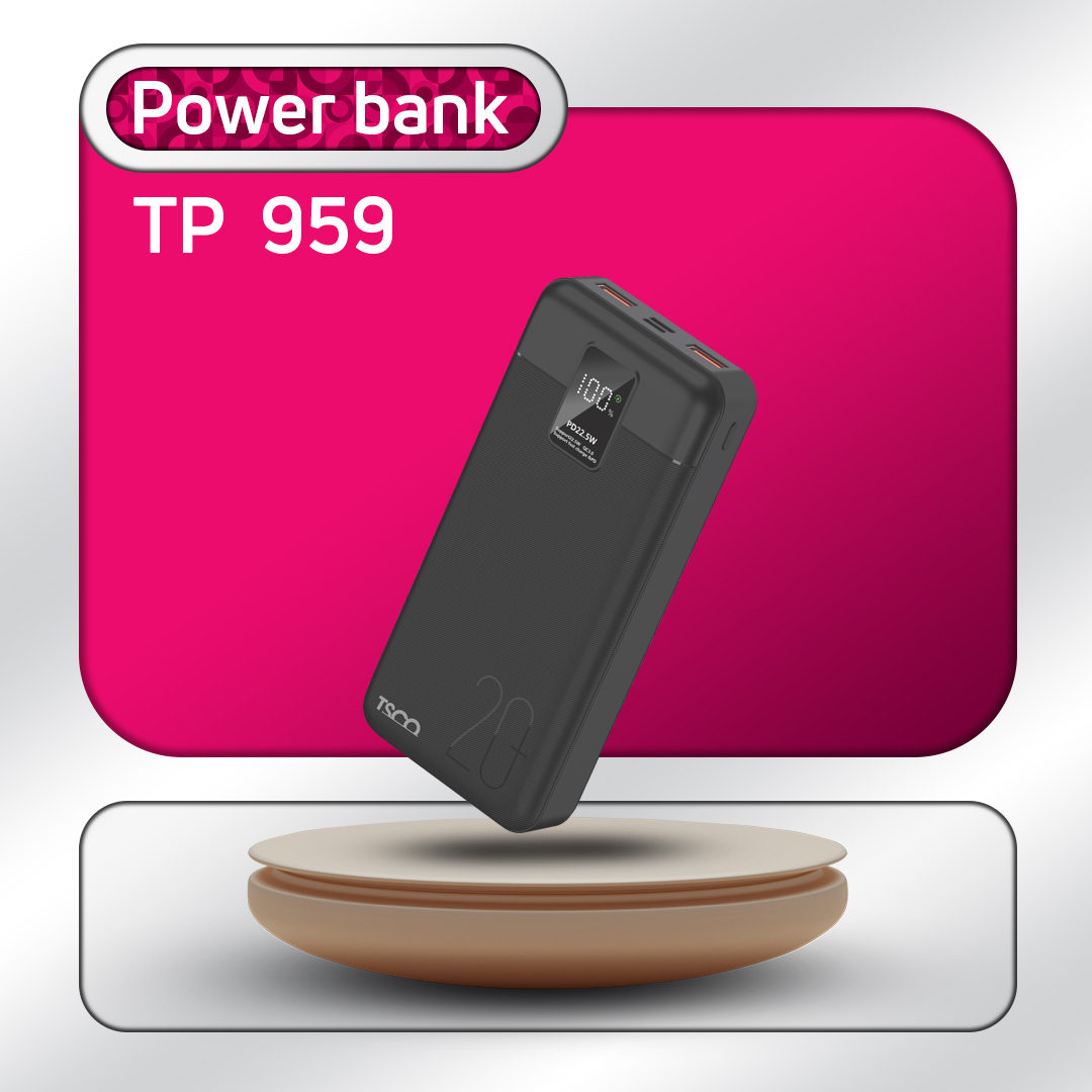 پاور بانک فست شارژ 20000mAh تسکو مدل TSCO TP959 22.5W