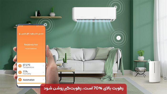 سنسور هوشمند دما و رطوبت شیائومی مدل Xiaomi Temperature and Humidity WSDCGQ01LM Global