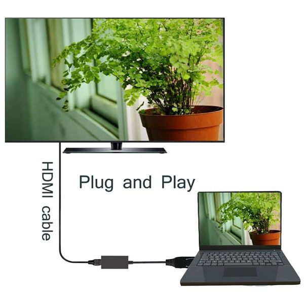مبدل کابلی Display به HDMI الون مدل ELEVEN CV1002