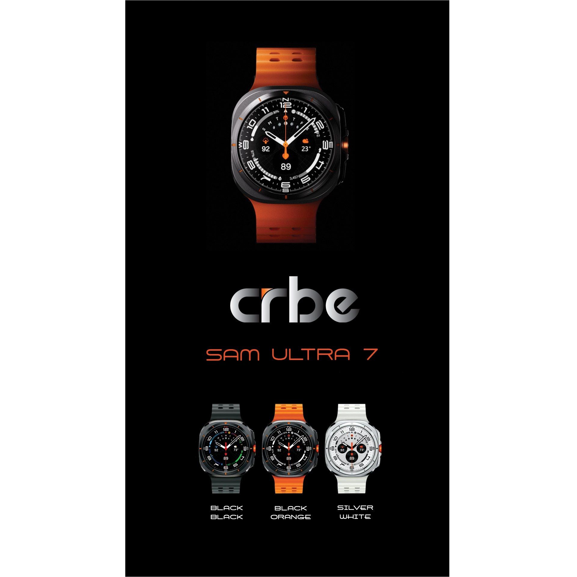 ساعت هوشمند کربی مدل Crbe SAM ULTRA 7