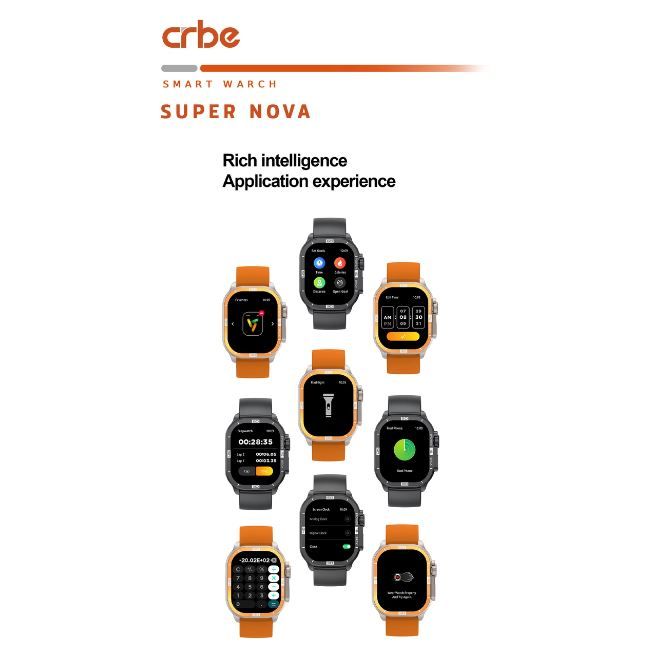 ساعت هوشمند کربی مدل Crbe SUPER NOVA