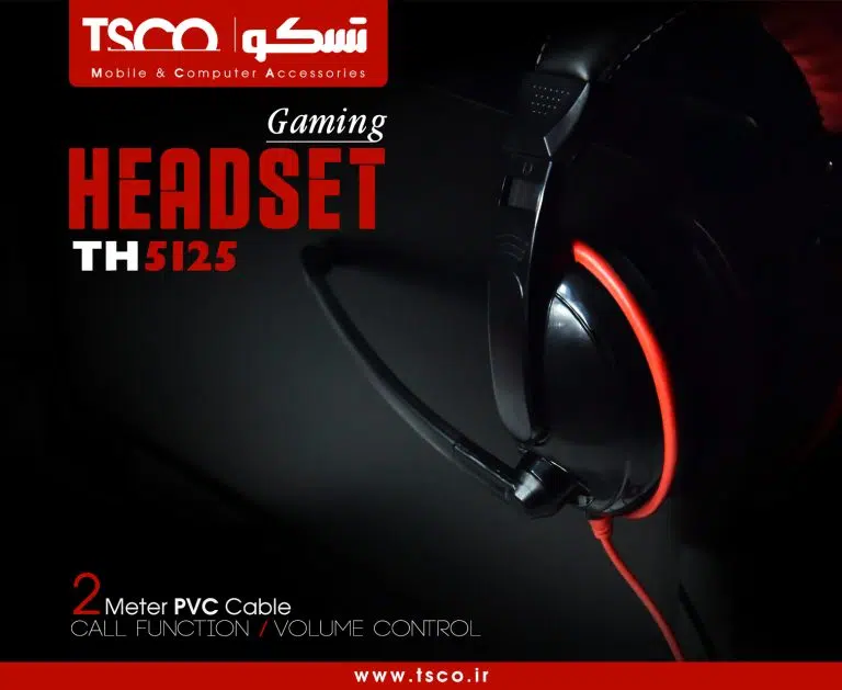 هدست گیمینگ سیمی تسکو مدل TSCO TH5125