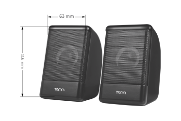 اسپیکر دوتکه رومیزی سیمی تسکو مدل TSCO TS2058