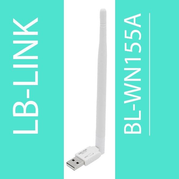 کارت شبکه آنتن دار USB ال بی لینک مدل LB-LINK BL-WN155A 150Mbps (WPS) رنگ سفید