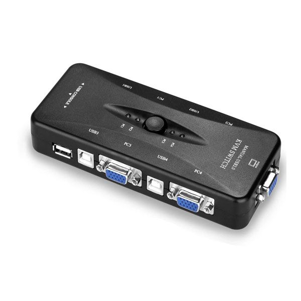 سوییچ KVM چهار پورت USB2.0 آی فورتک مدل IFORTECH 4UK