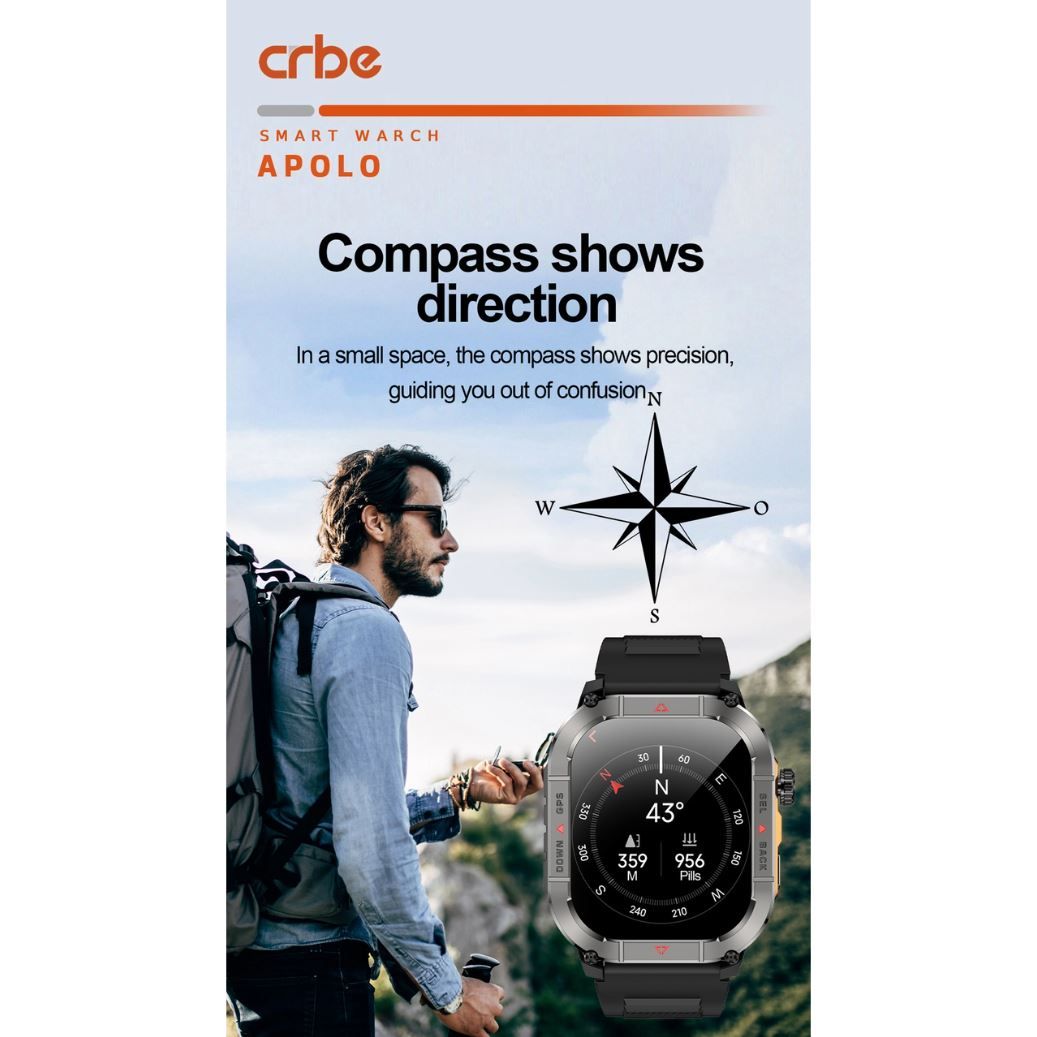 ساعت هوشمند کربی مدل Crbe APOLLO
