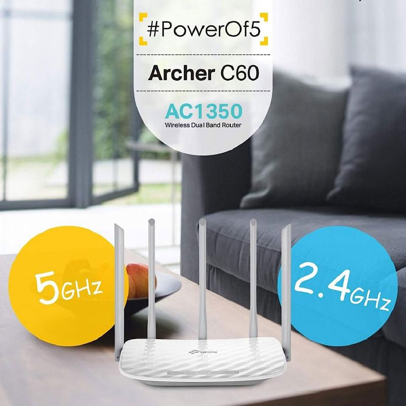 روتر بی سیم تی پی لینک مدل TP-Link AC1350 Archer C60
