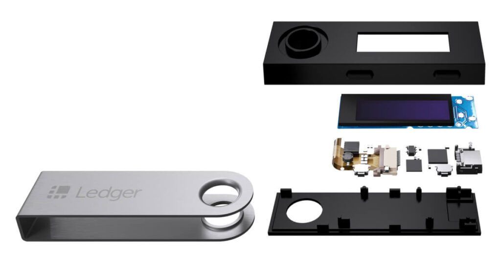 کیف پول سخت افزاری ارز دیجیتال لجر مدل Ledger Nano S
