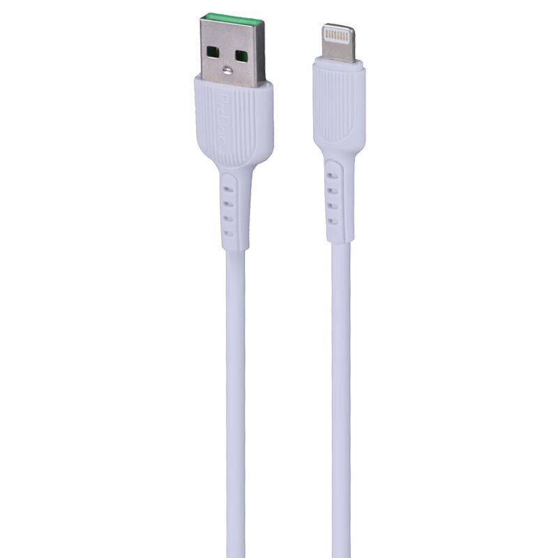 کابل فست شارژ و دیتا USB-A به لایتنینگ پرووان مدل ProOne PCC295 2.4A طول 1 متر