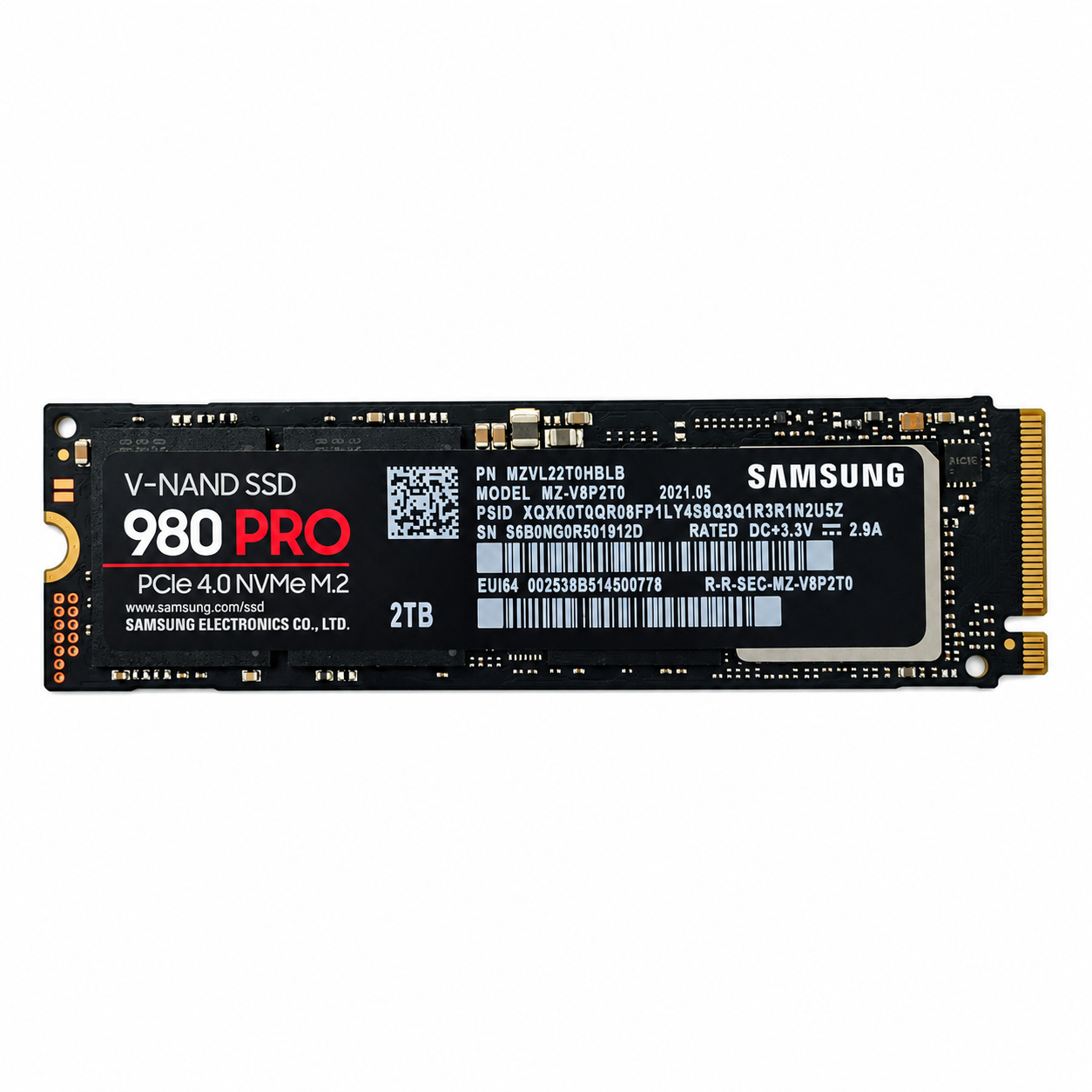 اس اس دی اینترنال سامسونگ مدل SAMSUNG 980 PRO 2TB PCle 4.0 NVMe M.2