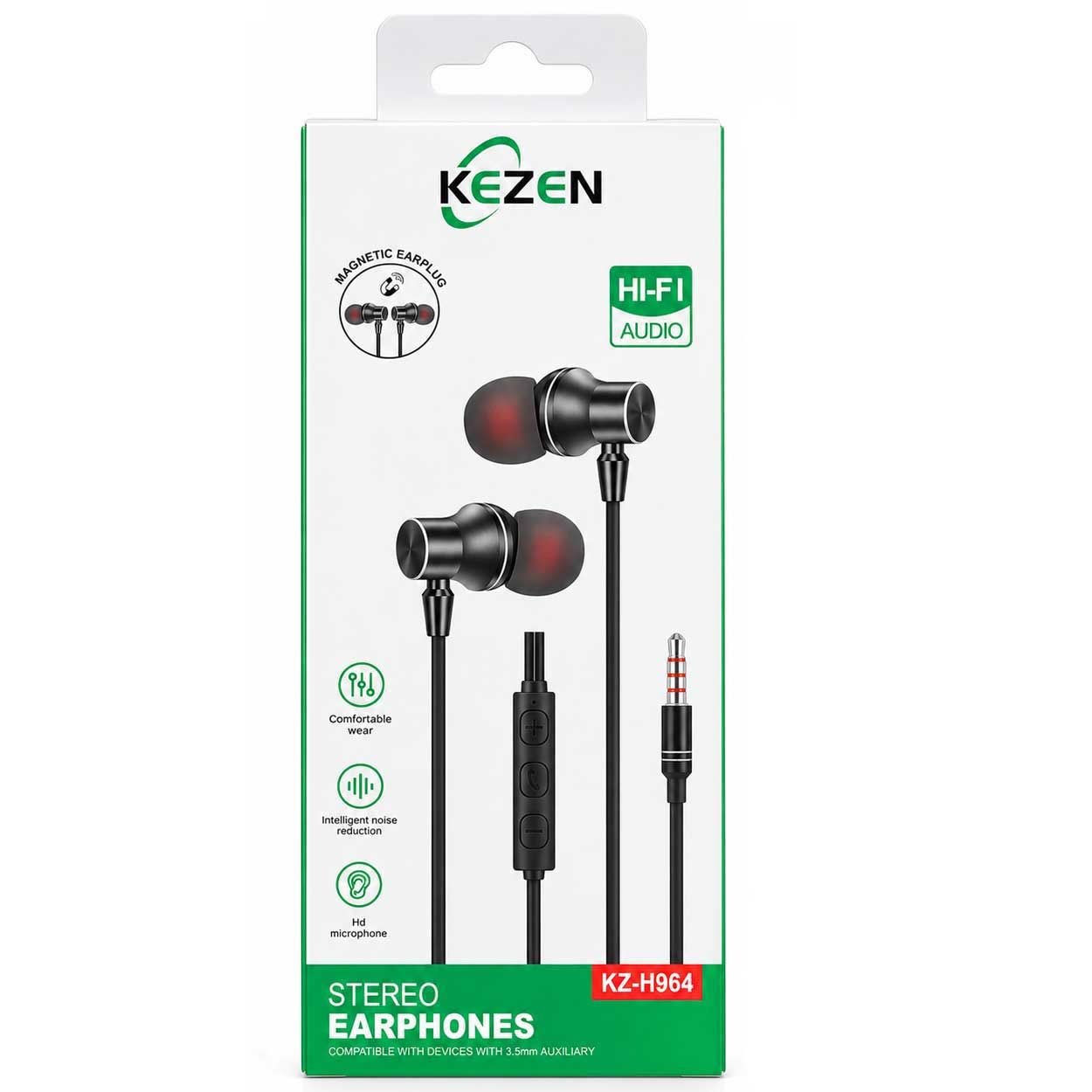 هندزفری سیمی کزن مدل KEZEN KZ-H964 با پورت AUX
