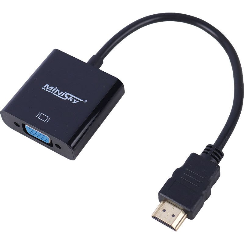 تبدیل HDMI به VGA مینی اسکای مدل MINISKY HDTV همراه با کابل برق